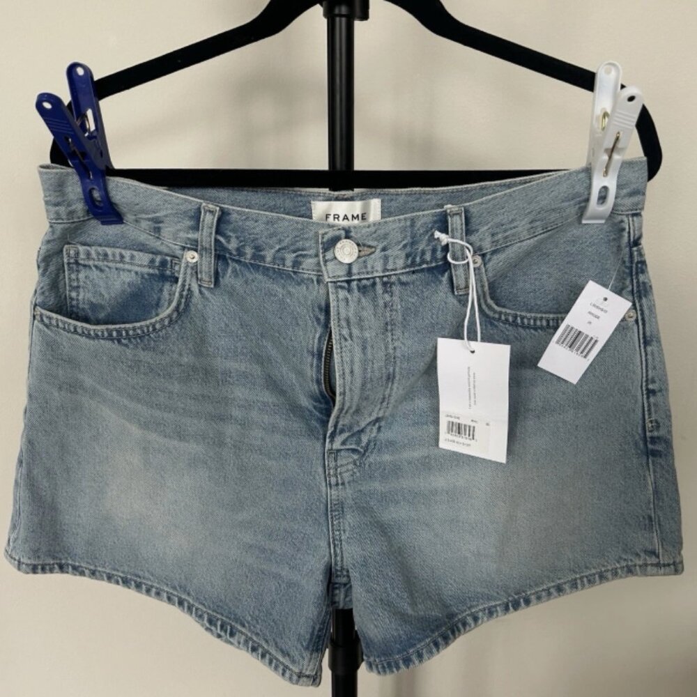 Frame Women’s Le Super High Denim Shorts Size 30 (8-10) Rhode